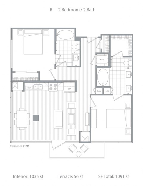 R 2 bedroom 2 bath at Stanza Little Italy, San Diego, CA